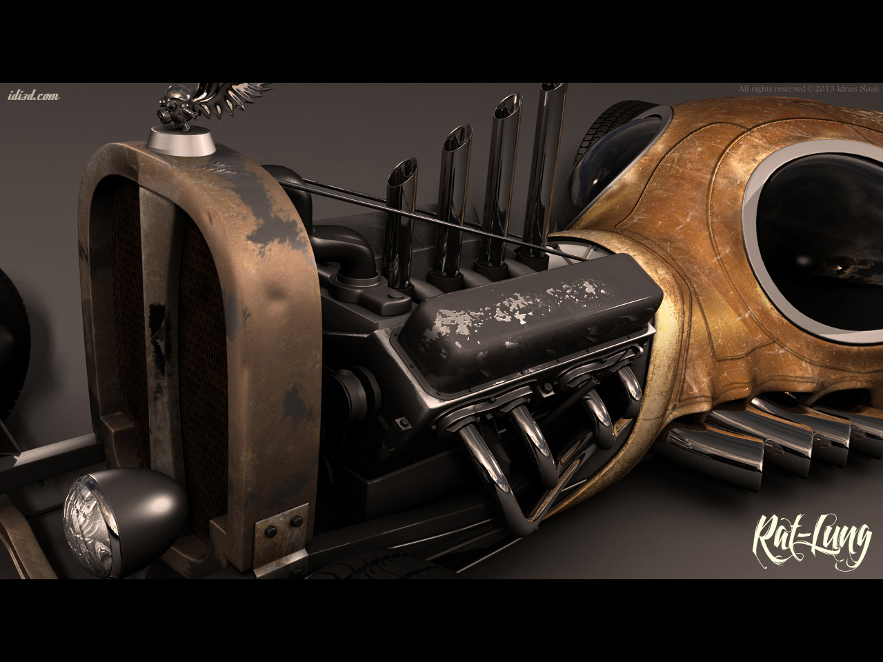 Rat-Lung Hot Rod Concept by Idries Noah