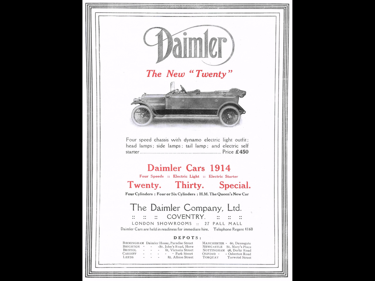 Vintage Daimler Advertising Materials